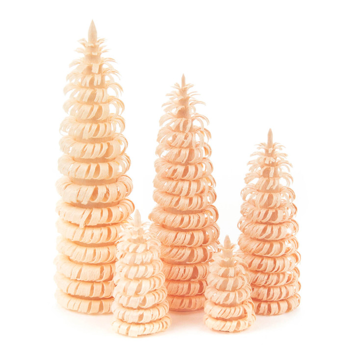 Wooden Shaved Tree German Figurine