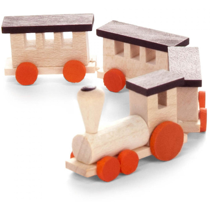 Wooden German Train Set Small 22mm – Christmas ornament by Volker & Heiko Flath