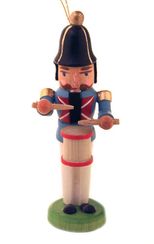 Nutcracker Drummer German Ornament Gray – alternate view of the German nutcracker