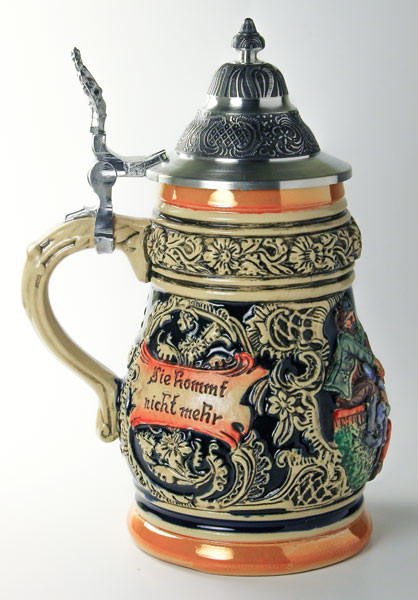 Party Scene German Beer Stein – alternate view of the German handcrafted gift