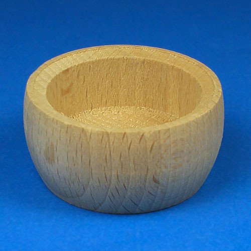 Replacement Round Wooden Tea Cup Holder – detail view of the wooden candleholder
