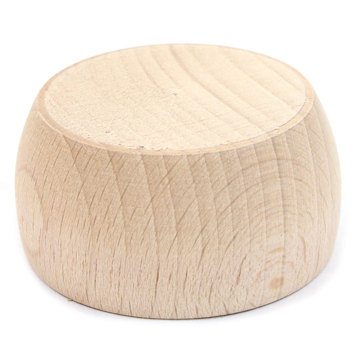 Replacement Round Wooden Tea Cup Holder – alternate view of the wooden candleholder
