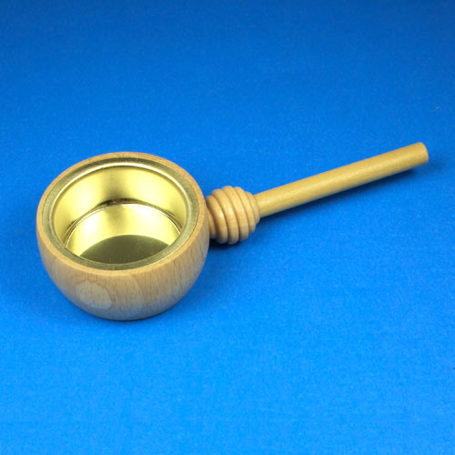 Tealight Brass Candle Holder Part – wooden candleholder