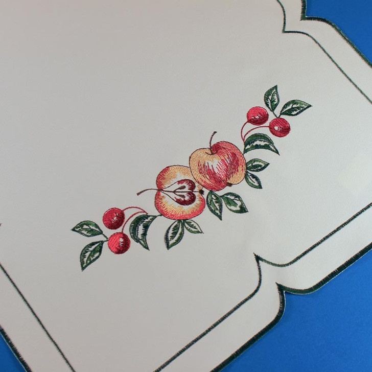 German Apple Wreath Cloth Doily – alternate view of the German handcrafted gift