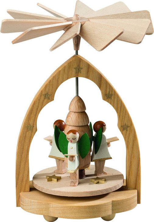Miniature Pyramid Angel | Warm Air Pyramid – alternate view of the Christmas pyramid