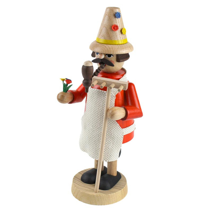 Gardener Red Shirt German Incense Smoker – German Christmas smoker by Richard Glaesser