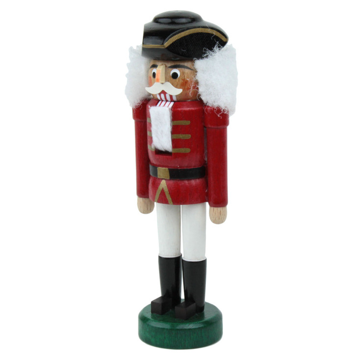 Miniature Red and White German Nutcracker - 5 1/4 Inch – German nutcracker by Tobias Heidenreich