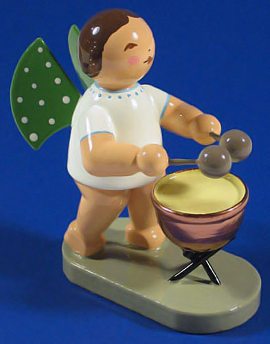 Wendt Kuhn Angel Kettledrum Figurine