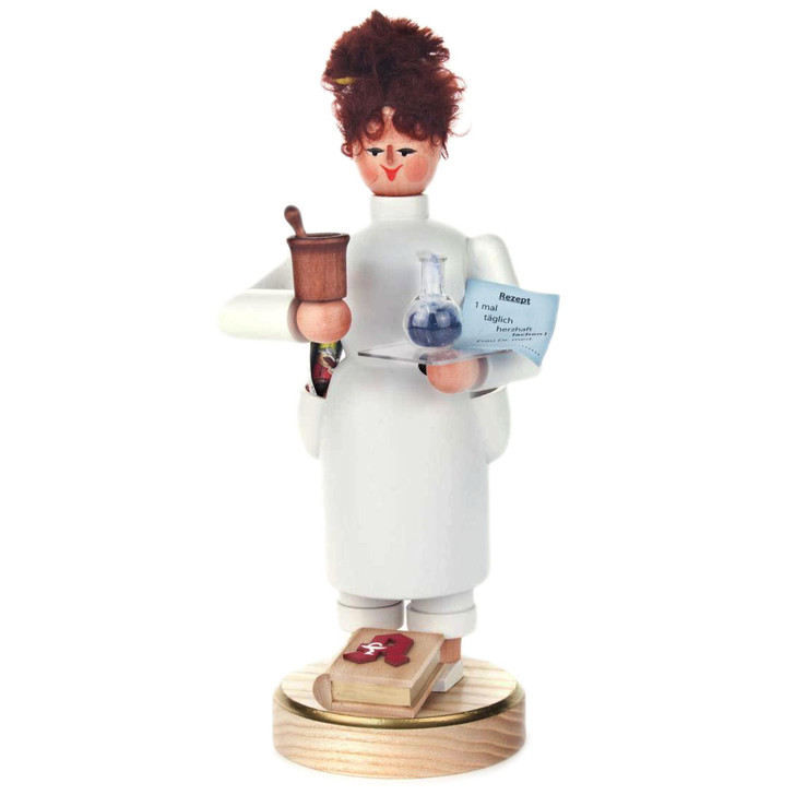 Pharmacist Lady German Smoker SMD146X1378 – German Christmas smoker by Eva Beyer