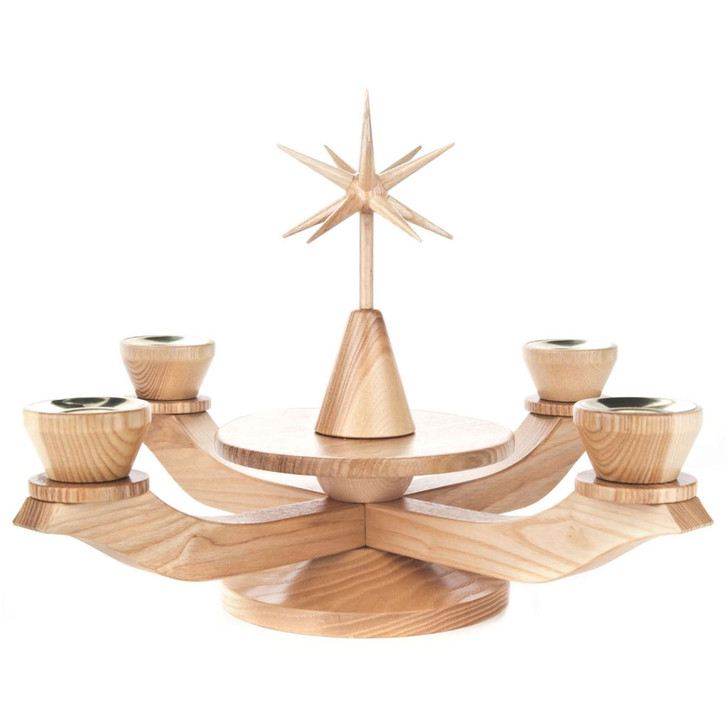 Natural Advent Candleholder – wooden candleholder