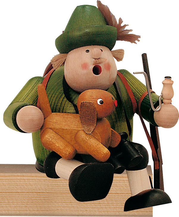 Sitting Hunter with Dog German Smoker – German Christmas smoker by KWO