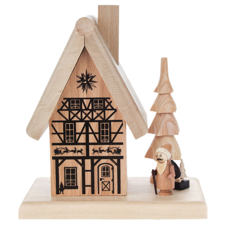 Santa House Cabin German Smoker – German Christmas smoker by Spielwarenmacher Gunther