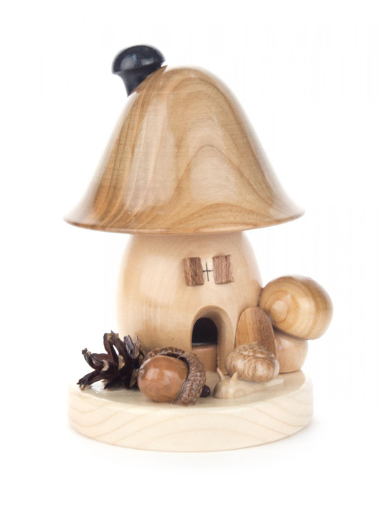 Natural Tan Bell Shape Mushroom German Smoker – German Christmas smoker by Wolfgang Ottwald