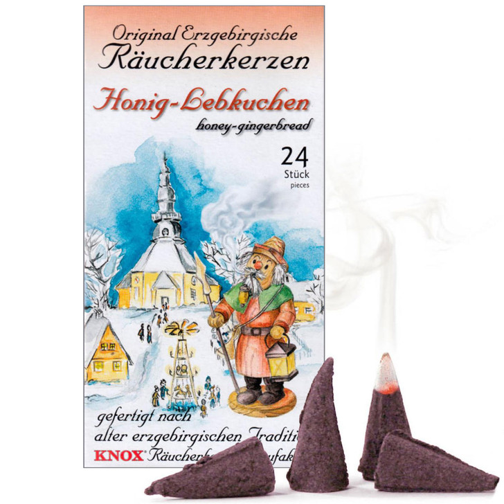 KNOX Honey Gingerbread German Incense Cones - Honiglebkuchen – German Christmas smoker