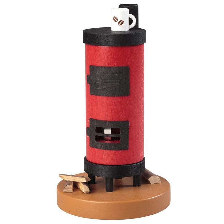 Round Red Oven with Coffee Mug Incense Smoker – German Christmas smoker by Richard Glaesser