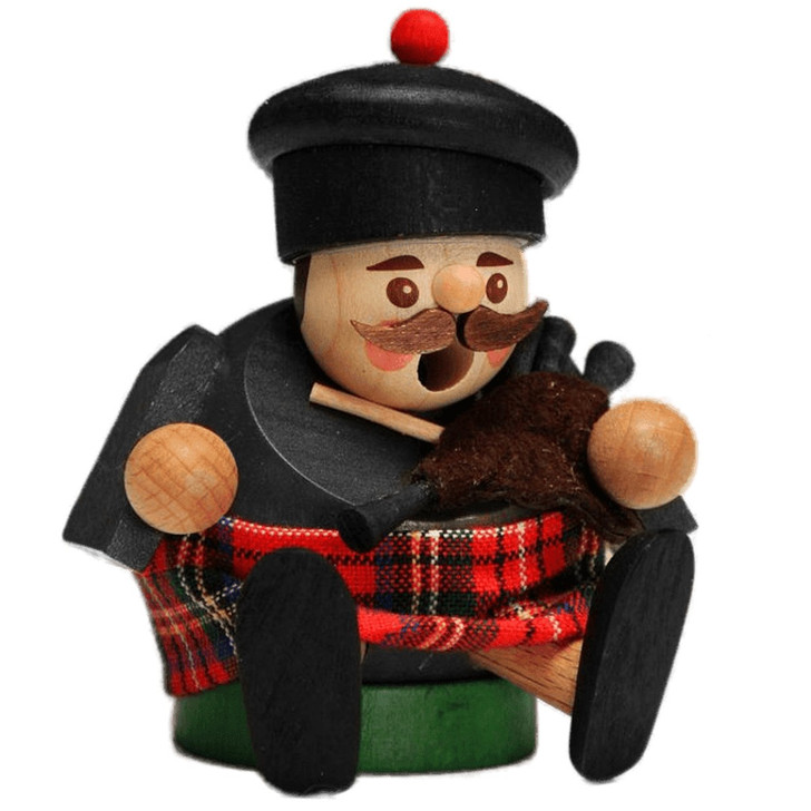Miniature Little Scottish Bagpipe German Smoker – German Christmas smoker by Richard Glaesser