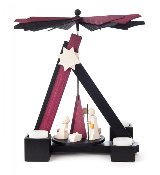 Modern German Christmas Nativity Stunning Pyramid – Christmas pyramid by Ulmik
