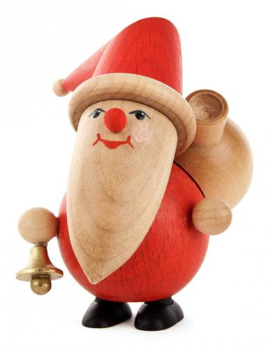 Santa Bell Wooden German Figurine – Christmas ornament by Herbert Thiele Nachf