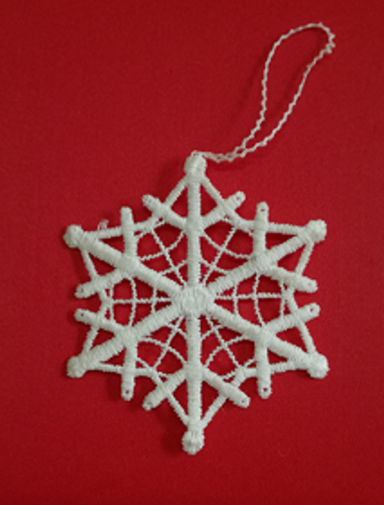 German Lace Christmas Snowflake Ornament LN-W32