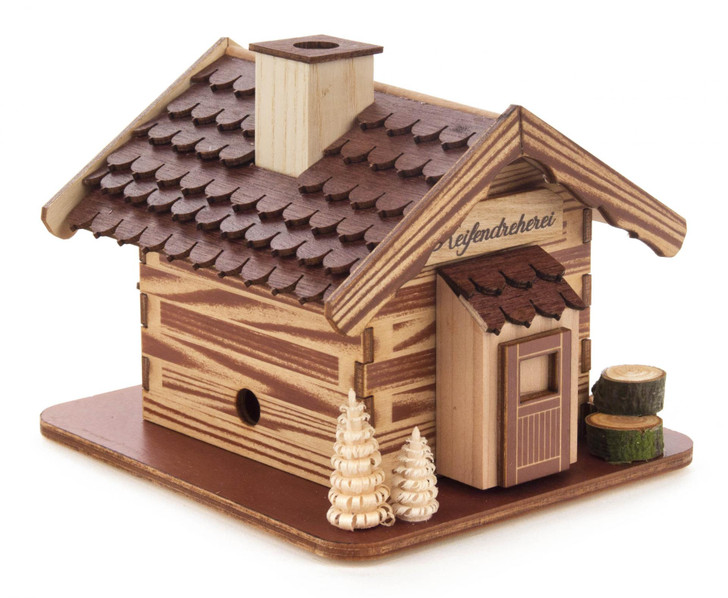 Forest Waterwheel Cabin Haus German Smoker – alternate view of the German Christmas smoker
