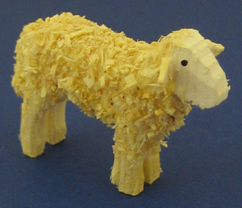 Sheep Figurine 20x22mm – alternate view of the Christmas ornament