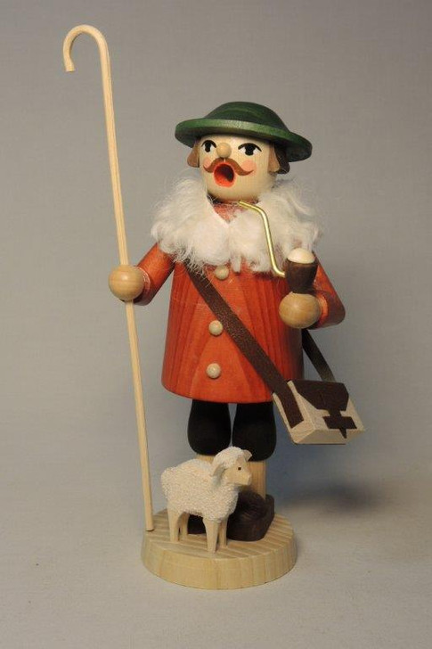 Shepherd with Sheep German Smoker – detail view of the German Christmas smoker