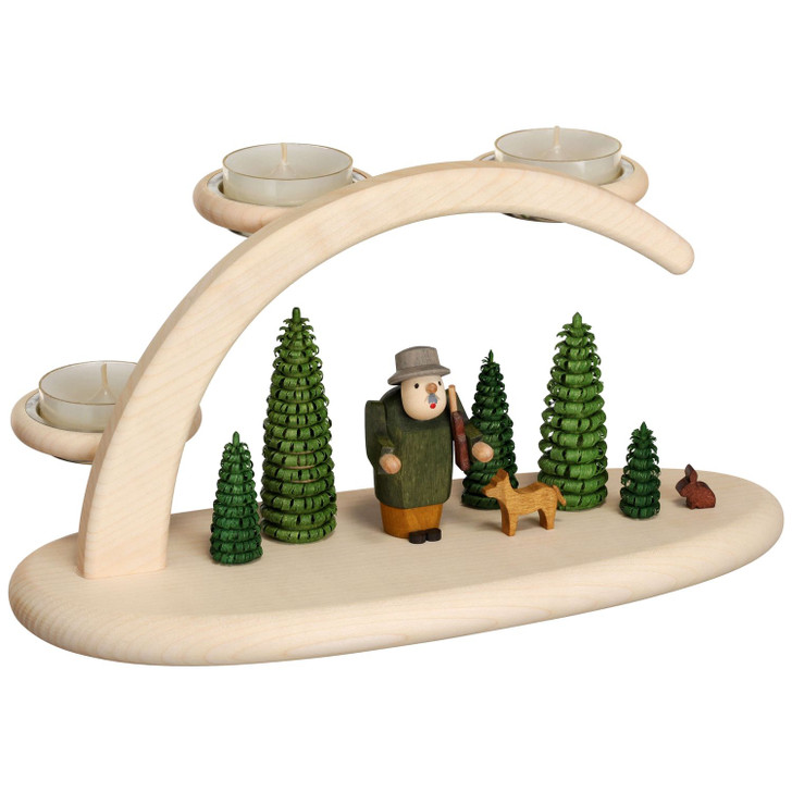 Forest German Tealight Candle Arch Schwibbogen – Christmas light arch by Seiffener Volkskunst eG