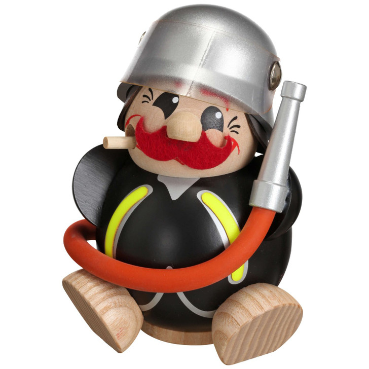 Chunky MINI Fireman German Smoker Incense Figure – German Christmas smoker by Seiffener Volkskunst eG