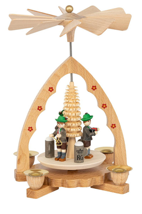 Pyramide Bayerntrio bunt aus Seiffen im Erzgebirge – Christmas pyramid by Richard Glaesser