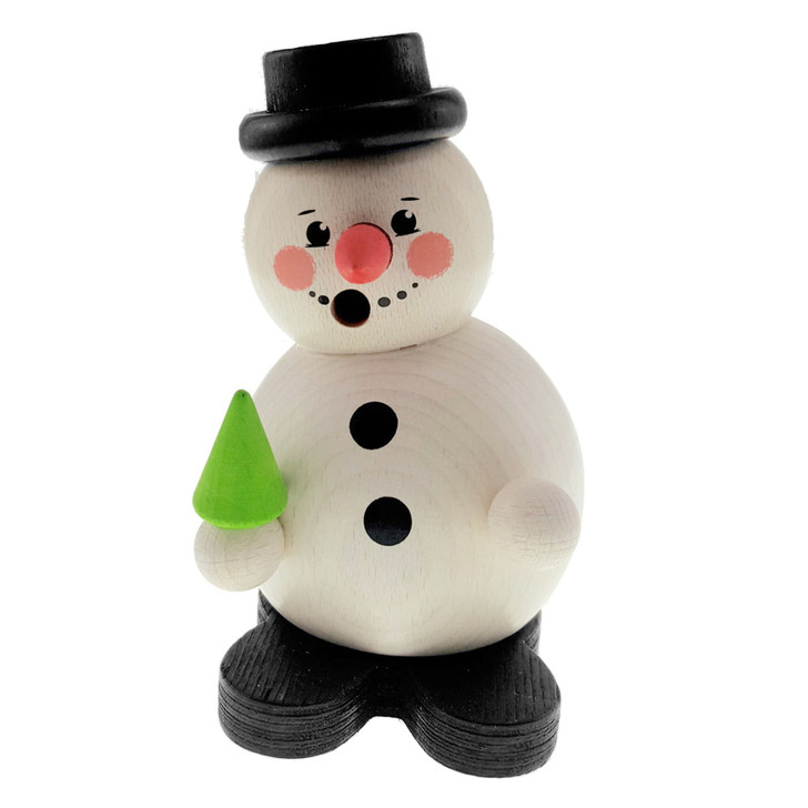 Snowman with a Tree Incense Smoker