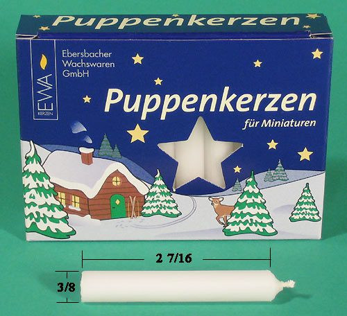 Very Small German Candles 10mm – side view of the Christmas pyramid