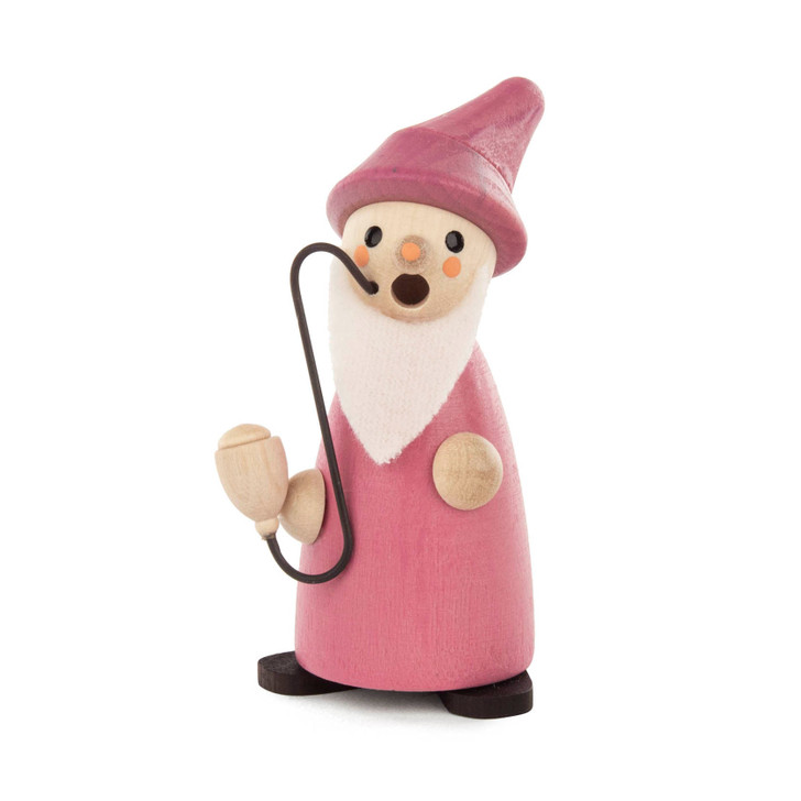 Miniature Gnome Santa German Smoker | 3 Inches – detail view of the German Christmas smoker