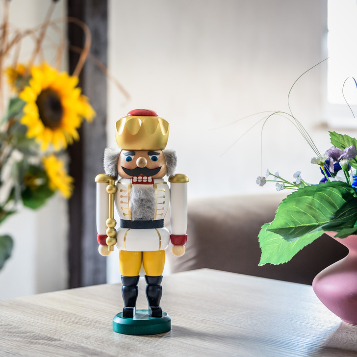 King German Nutcracker - 10 Inch Tall – side view of the German nutcracker