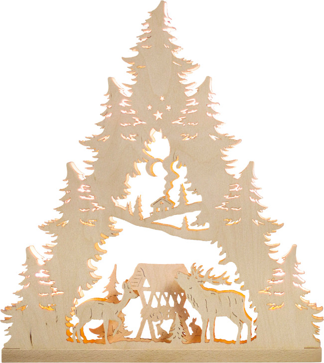 Deer Scene - German Lamp – Christmas light arch by Weigla