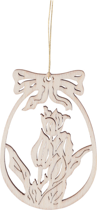 Spring Paintable German Ornaments – side view of the Christmas ornament