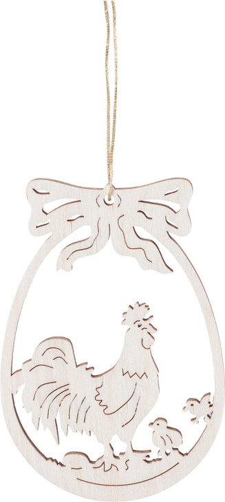 Paintable Spring German Ornaments – side view of the Christmas ornament