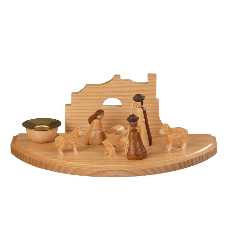 Nativity Candle Holder – wooden candleholder by Albin Preissler
