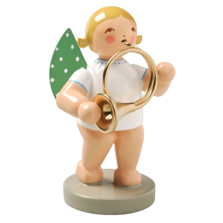 Blonde Angel Orchestra Horn Figurine Wendt Kuhn FGW650X56