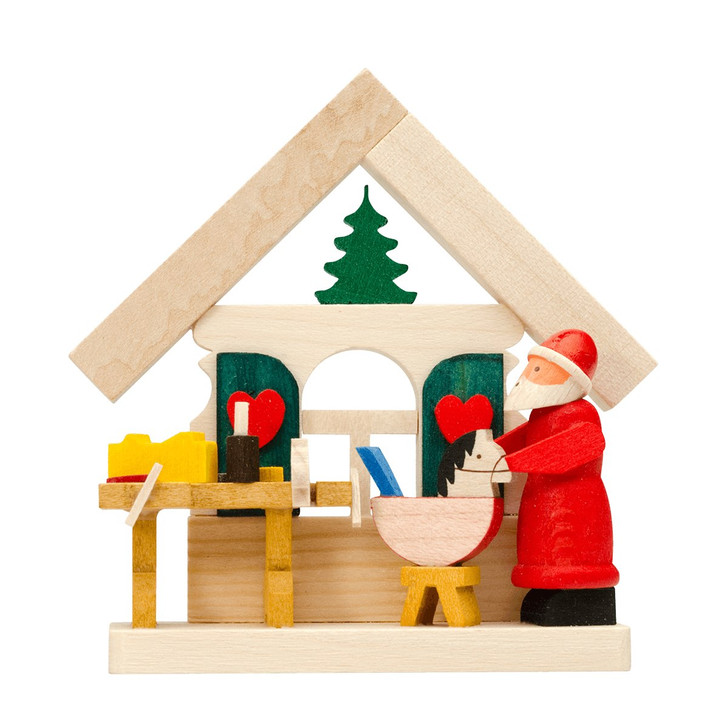Ornament House - Santa Claus In The Workshop – Christmas ornament by Graupner Holzminiaturen