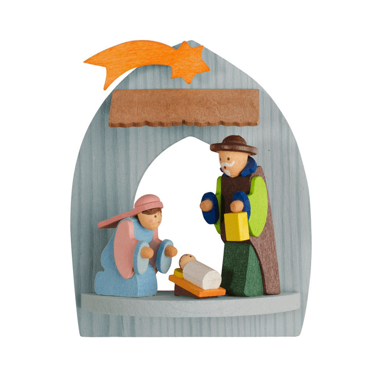 Mary Joseph and Jesus - Nativity Scene Wooden Ornament – Christmas ornament by Graupner Holzminiaturen