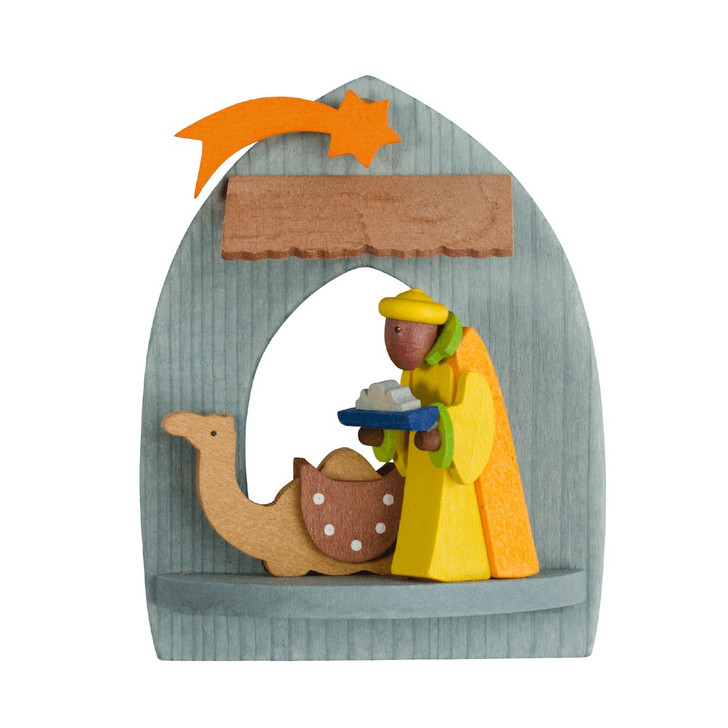 Saint Caspar - Nativity Scene Wooden Ornament