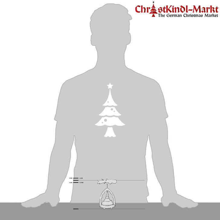 Miniature Shepherd Pyramid | 10cm | Warm Air Pyramid – detail view of the Christmas pyramid
