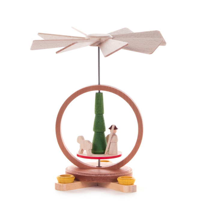 Miniature Shepherd Pyramid | 10cm | Warm Air Pyramid – Christmas pyramid by Volker & Heiko Flath