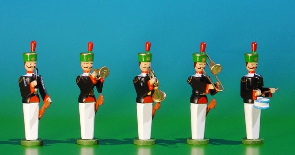 German Miners Band Figurines | 5 Piece Set – Christmas ornament by Volker & Heiko Flath
