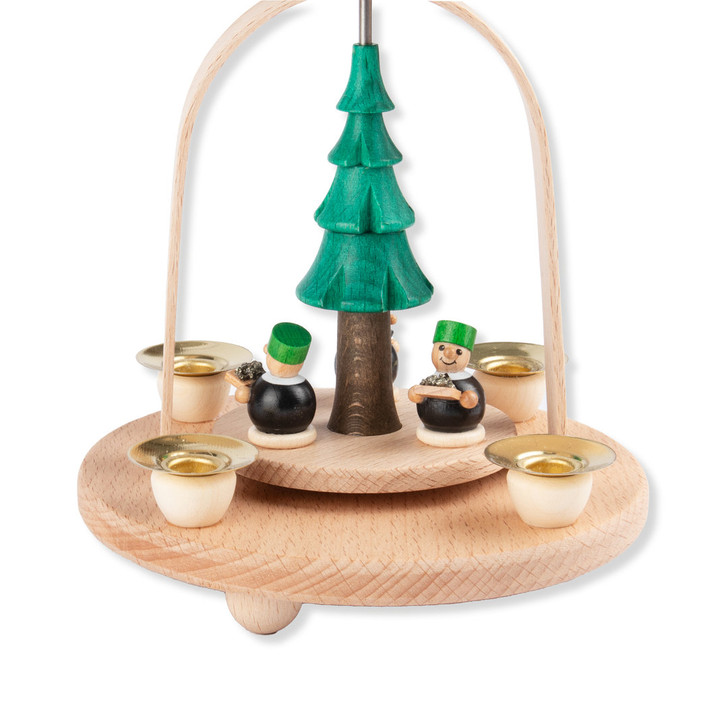 Miner Pyramid | Small 7 Inch Pyramid – alternate view of the Christmas pyramid