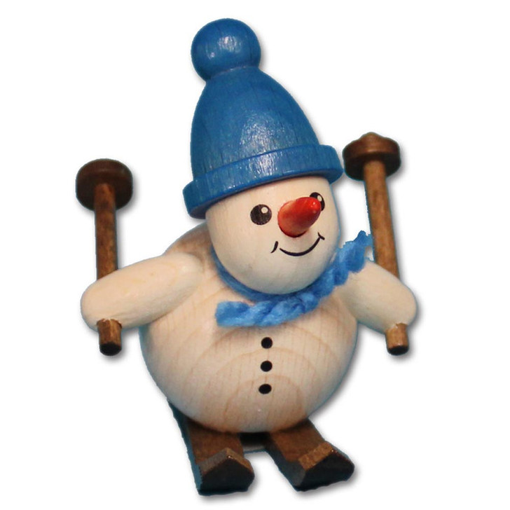Skiing Snowman Figurine | 2 Inches Tall – alternate view of the Christmas ornament