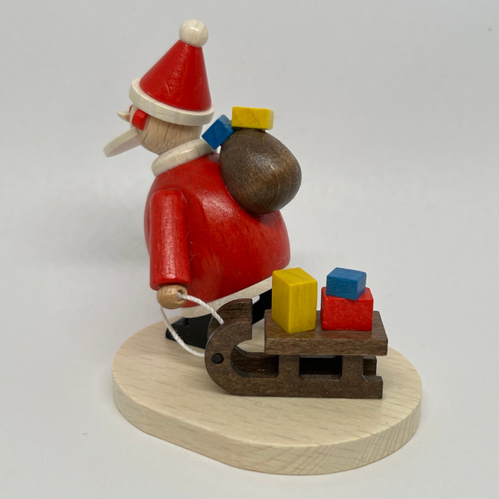 Santa Claus with Sleigh – side view of the Christmas ornament