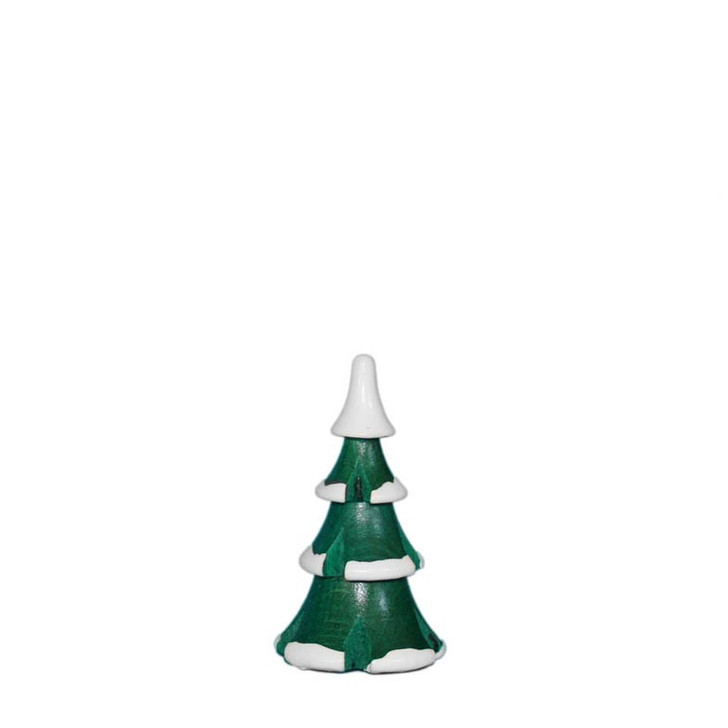 Painted Green Spruce – side view of the Christmas ornament