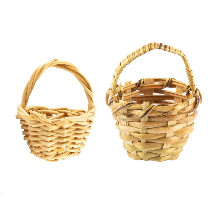 Replacement Mini Wood Reed German Basket Figurine – wooden figurine by Holzwaren Egermann