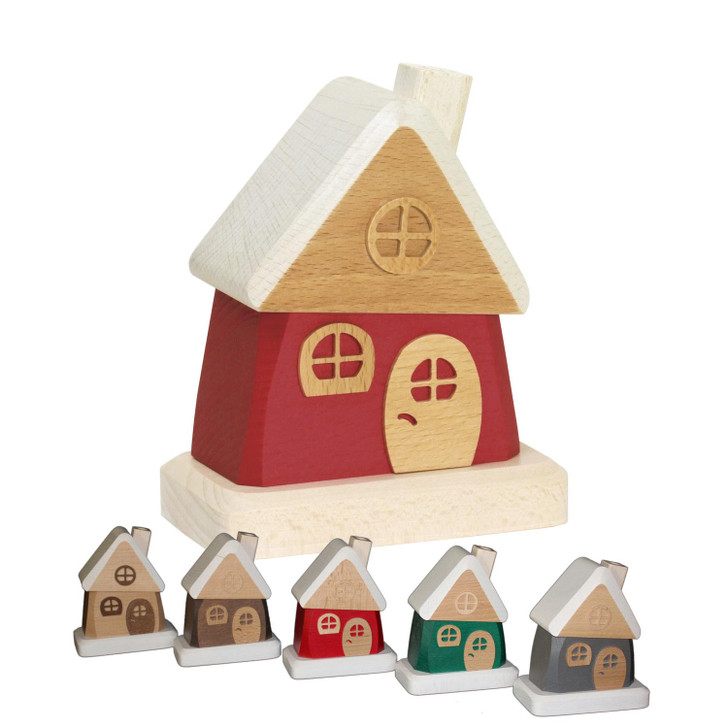 Medium Cabin Cottage Incense Smoker - House Smoker – German Christmas smoker by Holzwaren Egermann